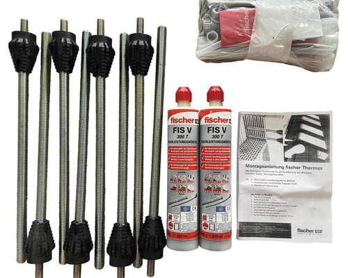 Fischer TherMax 16 Markisenbefestigung für WDVS bis 150 mm (Set für 8 Befestigungspunkte)