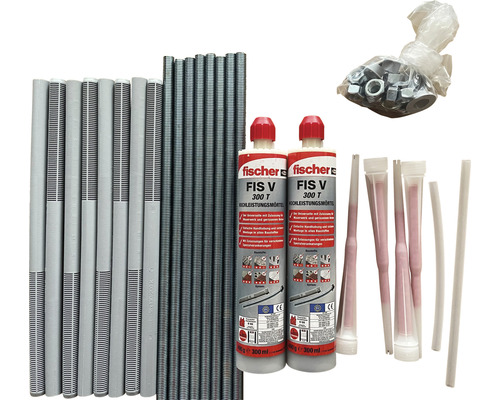 Kit de mortier d''injection Fischer FIS V 300 T avec accessoires