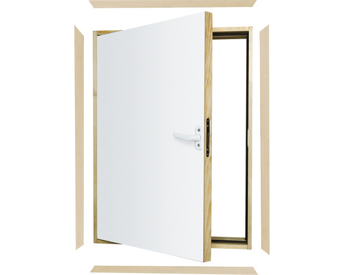 Porte intérieure avec cadre et poignée de porte