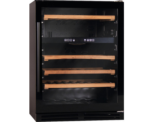 Weinlagerschrank mit Holzregalen