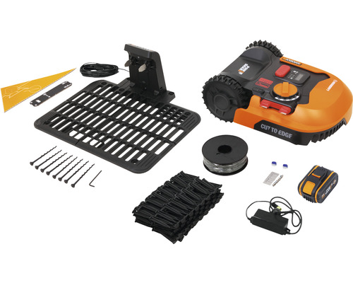 Robot tondeuse Worx Landroid avec station de charge et accessoires