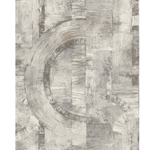 Tapete mit geometrischem Muster aus Kreisen und Linien