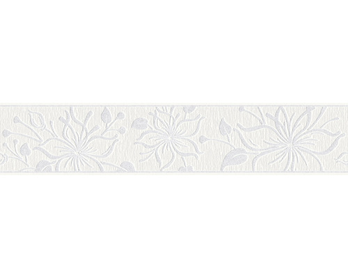 Frise autocollante 3466-36 Only Border fleurs blanc 5 m x 13 cm