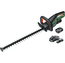 Akkubetriebene Heckenschere mit Akku und Ladegerät