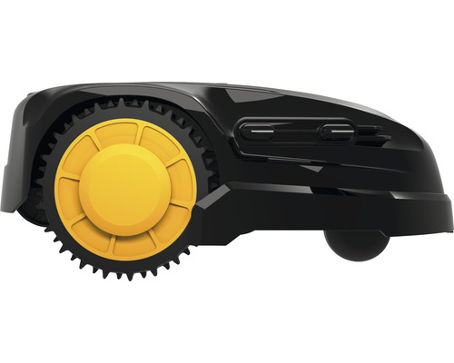 Robot tondeuse, vue latérale