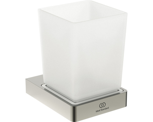 Gobelet pour brosses à dents Ideal Standard Conca Cube silver storm T4504GN