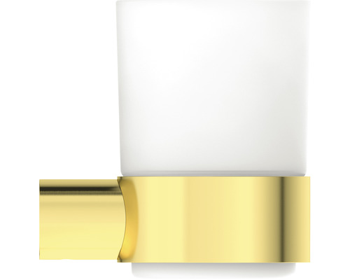 Gobelet à brosse à dents avec support doré