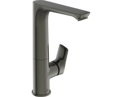 Robinet de lavabo pour vasque à poser Ideal Standard Connect Air magnetic grey brossé A7023A5