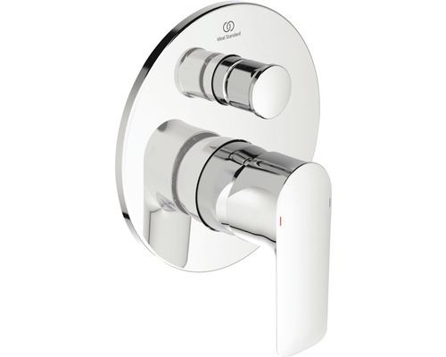 Robinet de baignoire encastré Ideal Standard Connect Air chrome brillant A7057AA Robinet Logo Ideal Standard pour douche ou baignoire