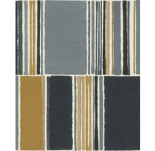 Textiltapete mit Blockstreifenmuster