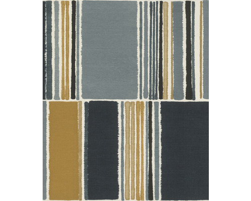 Textiltapete mit Blockstreifenmuster