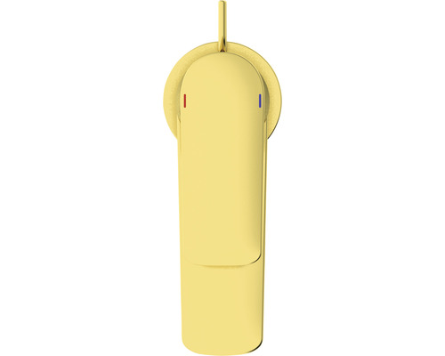 Robinet de lavabo doré avec mitigeur monocommande