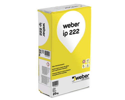 Weber ip 222 Enduit plâtre à la main en sac de 25 kilogrammes