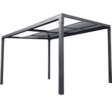 Freistehende Terrassenüberdachung aus Metall mit Flachdach