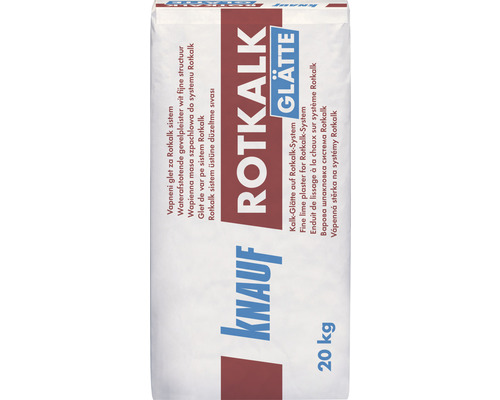 Knauf Rotkalk Glätte 20 kg Knauf Rotkalk Glätte Kalkputz im 20 Kilogramm Sack