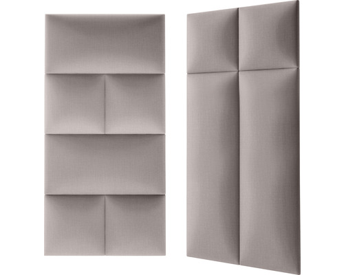 Deux panneaux muraux rembourrés de designs différents