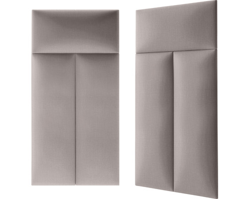 Deux panneaux muraux rembourrés pour la chambre à coucher