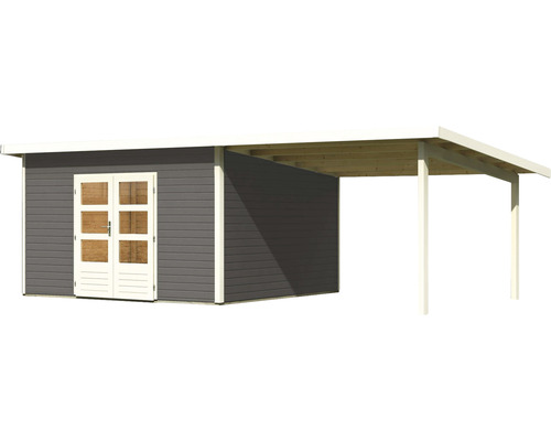 Abri de jardin en bois avec carport