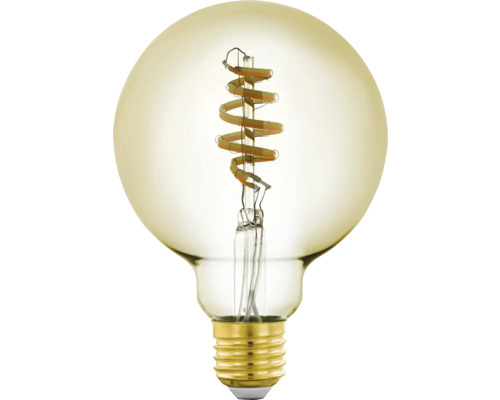 Lampe globe décorative avec spirale et culot à vis