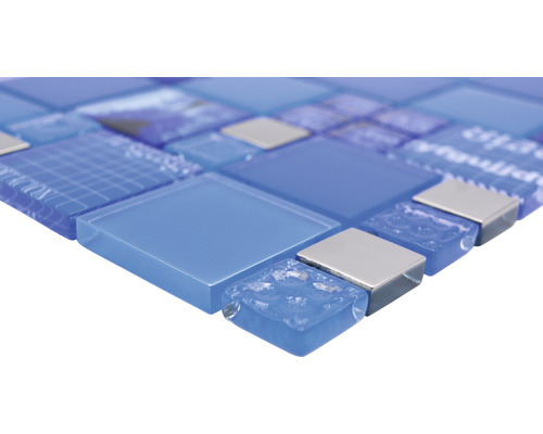 Mosaïque en verre et métal