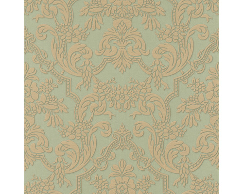 Papier peint à motif floral damassé