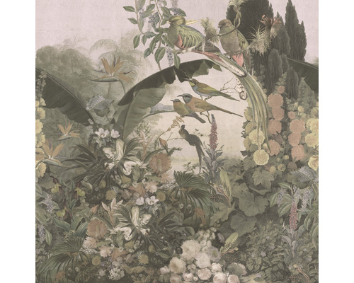 Papier peint panoramique intissé 561357 Barbara Home Collection 3 Botanic vert 6 pces 300 x 300 cm