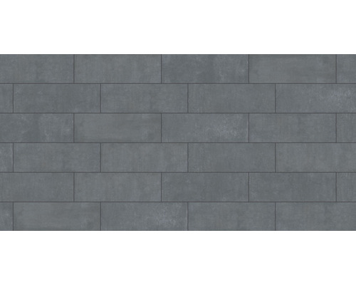 Pavés rectangulaires en béton, posés en quinconce