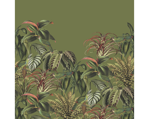 Papier peint panoramique intissé 561388 Barbara Home Collection 3 Botanic vert 6 pces 300 x 300 cm