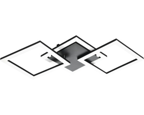 Deckenleuchte mit drei quadratischen LED-Leuchten