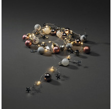 Guirlande lumineuse avec boules et étoiles