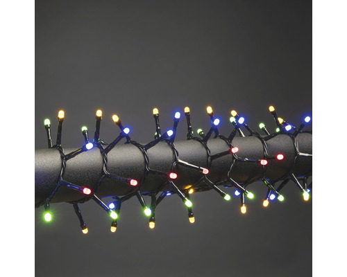 Guirlande lumineuse sapin de Noël Konstsmide micro LED Compactlights 800 LED couleur d'éclairage multicolore