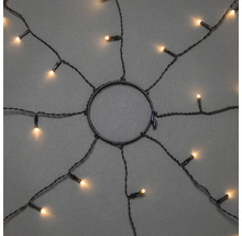 Guirlande lumineuse avec disposition circulaire et lumière blanc chaud