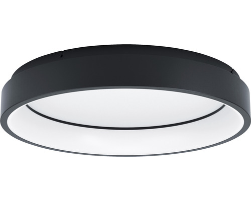 Plafonnier LED Smart Light zigbee Bluetooth 6,5 W 3400 lm CCT tons de blanc réglables + changement de couleur RVB hxØ 110x600 mm noir - compatible avec SMART HOME by hornbach