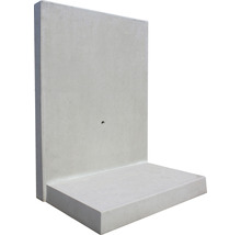 L-Stein Winkelstein Sichtbeton bewehrt grau 100 x 12 x 180 cm Fusstiefe = 100 cm