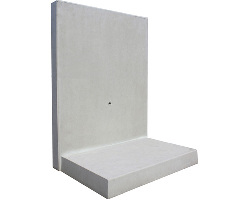 Support d'angle gris 180x100x100x12cm béton apparent