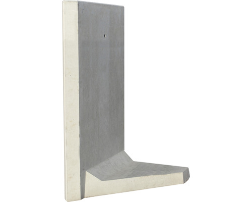 Angle en béton en forme de L pour stabilité et support