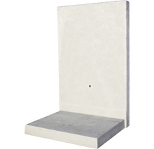 L-Stein Winkelstein Sichtbeton bewehrt grau 100 x 12 x 155 cm Fusstiefe = 85 cm