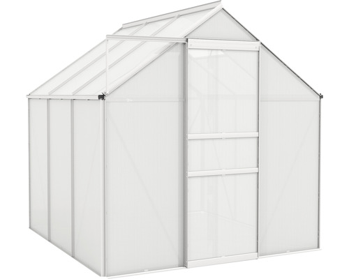 Serre avec porte coulissante pour le jardin