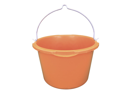 Bac à mortier Pro robuste orange, pouvant être manipulé par une grue, avec étrier à crochet Ø 510 40 l Bac à mortier Pro robuste orange, pouvant être manipulé par une grue, avec étrier à crochet Ø 510 40 l