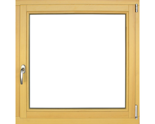 Fenêtre en bois 1 vantail ARON Renova pin laqué S10 osier 1000x750 mm tirant droit