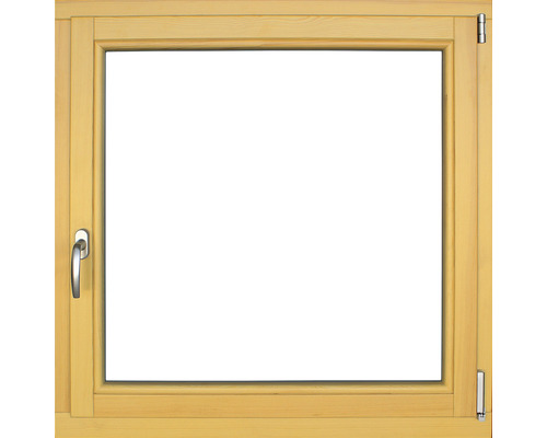 Holzfenster 1-flg. ARON Renova Kiefer lackiert S10 weide 600x600 mm DIN Rechts Holzfenster mit Fenstergriff