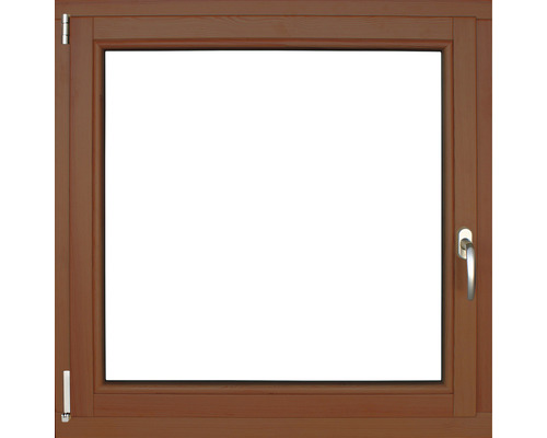 Fenêtre en bois 1 vantail ARON Renova pin laqué S30 châtaignier 1050x1200 mm tirant gauche