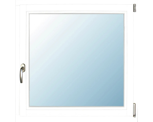 Holzfenster 1-flg. ARON Renova Kiefer lackiert RAL 9016 weiß 750x750 mm DIN Rechts