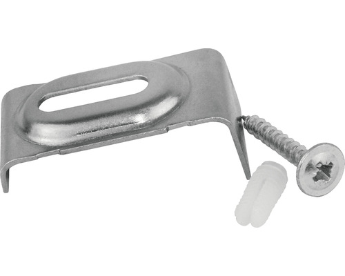 Kit de montage 4 pièces 14 mm pour vasques encastrées/éviers en Silgranit 212332 Support avec vis et cheville