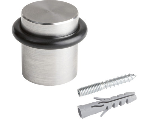 Butée de porte en acier inoxydable avec vis et cheville