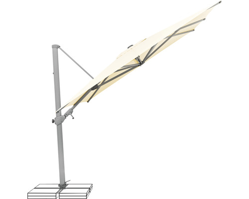 Freiarm-Sonnenschirm mit Schirmständer