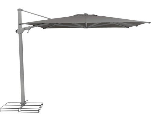 Freiarmschirm mit Ständerkreuz für den Garten oder die Terrasse