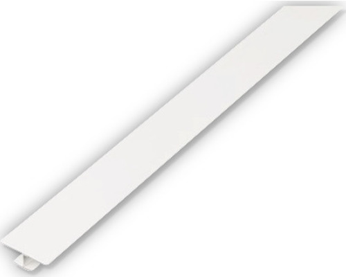 Profilé en H PVC blanc 25 x 4 x 12 mm x 1 mm , 1 m Profilé de finition en plastique