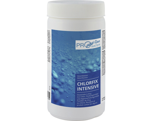 Pool Chlorfix intensiv 1 kg de 20 g Tablettes Pro Spa Water Chlorfix Intensive Comprimés de désinfection