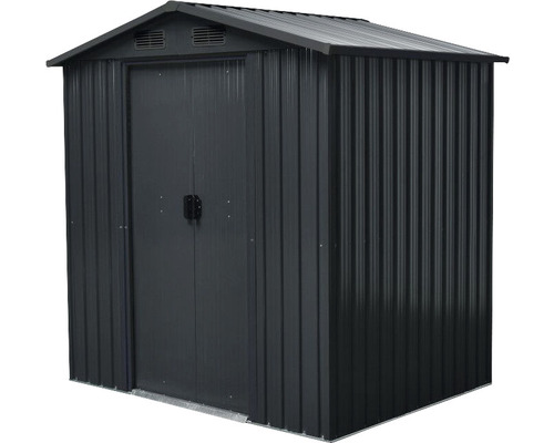 Abri de jardin en métal avec double porte